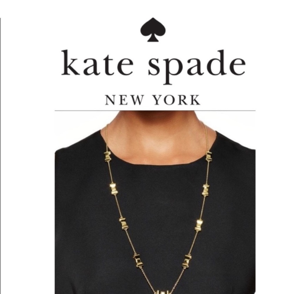 kate spade Gold Take A Bow Necklace